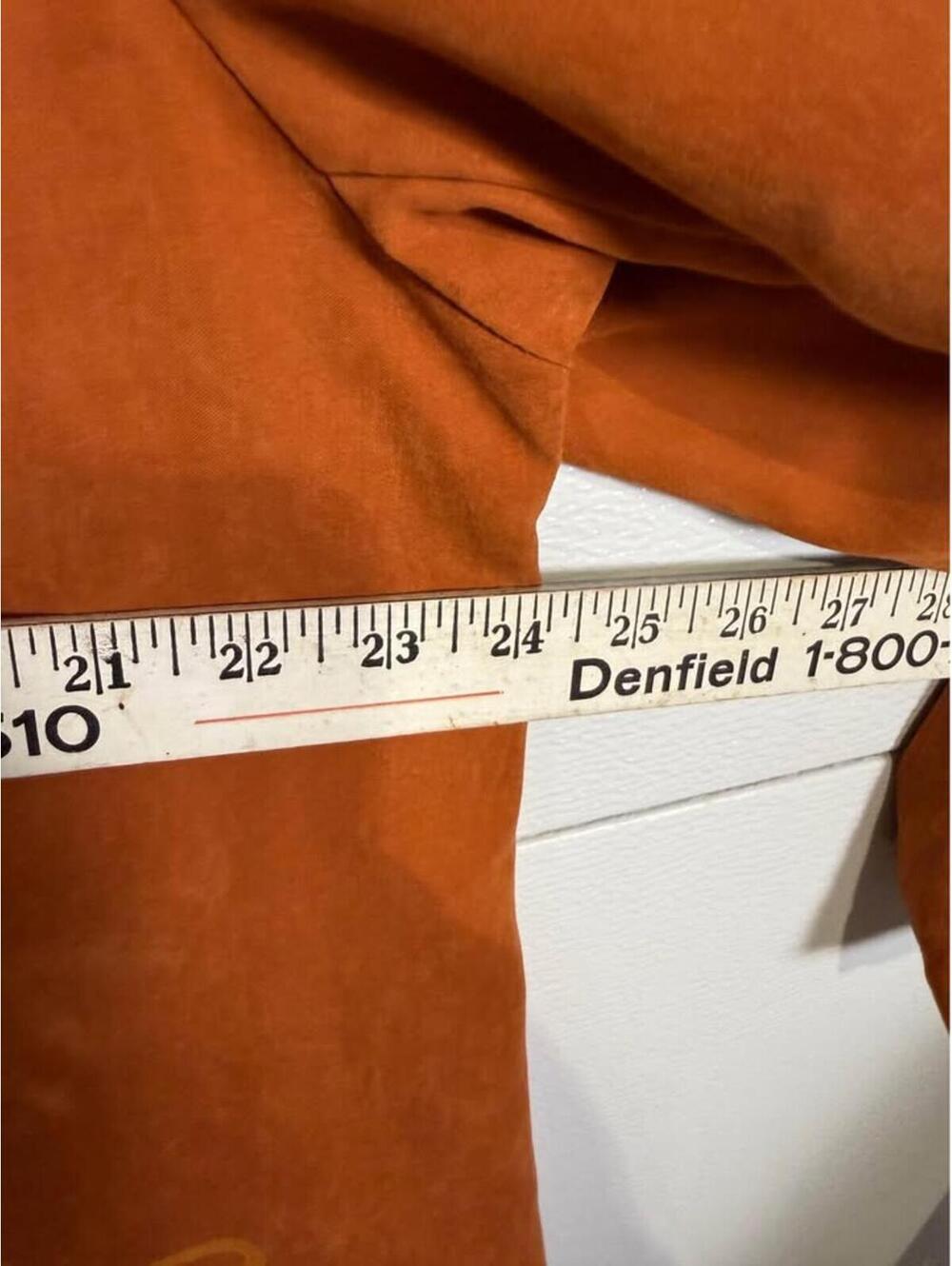 cute Burnt Orange Star Print Coat sz 1x - Picture 6 of 7